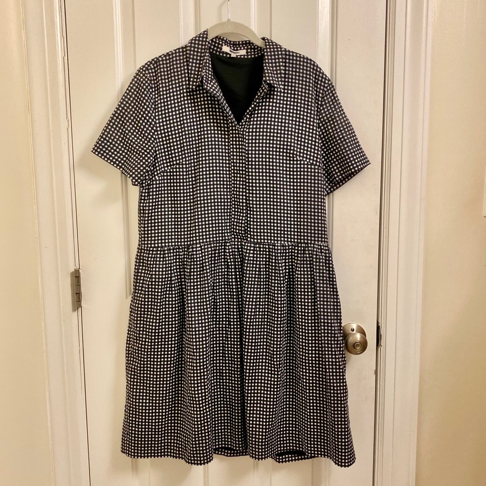 Gingham Drop-Waist Madewell Dress
